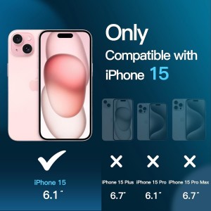 Tempered Glass Screen Protector Compatible for iPhone 15 / iPhone 16 with