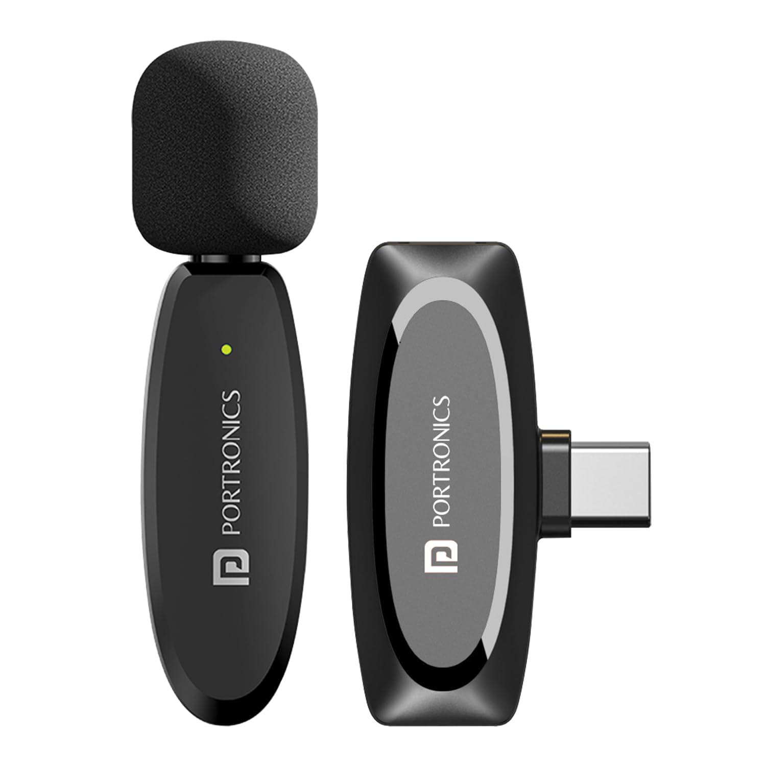 Omnidirectional Type C Wireless Microphone, Noise Cancellation, Plug & Play